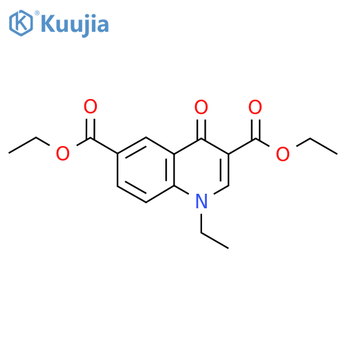Diethyl 1-ethyl-4-oxo-1,4-dihydroquinoline-3,6-dicarboxylate structure