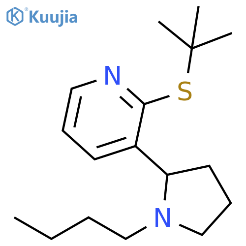 3-(1-Butyl-pyrrolidin-2-yl)-2-tert-butylsulfanyl-pyridine structure
