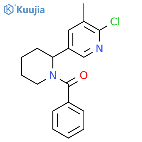 (6-Chloro-5-methyl-3,4,5,6-tetrahydro-2H-[2,3]bipyridinyl-1-yl)-phenyl-methanone structure