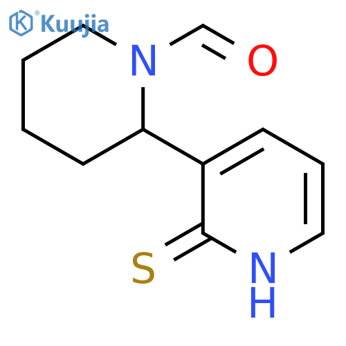 2-Mercapto-3,4,5,6-tetrahydro-2H-[2,3]bipyridinyl-1-carbaldehyde structure