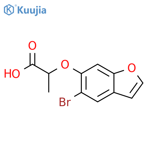 2-(5-Bromo-benzofuran-6-yloxy)-propionic acid structure