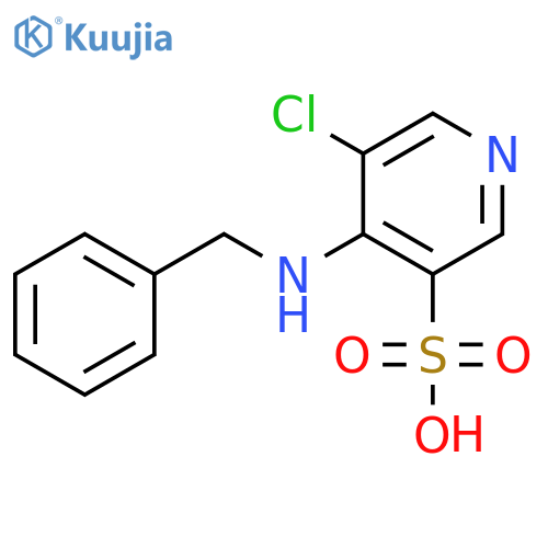 4-(Benzylamino)-5-chloropyridine-3-sulfonic acid structure