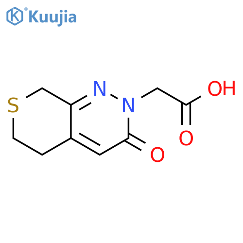 (3-Oxo-5,6-dihydro-3H,8H-7-thia-1,2-diaza-naphthalen-2-yl)-acetic acid structure