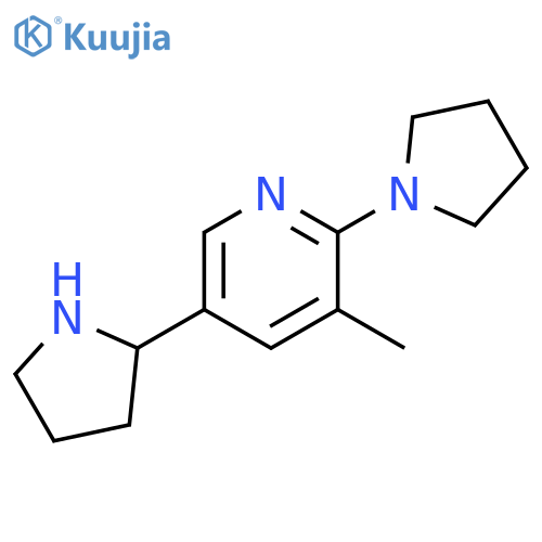 3-Methyl-5-pyrrolidin-2-yl-2-pyrrolidin-1-yl-pyridine structure