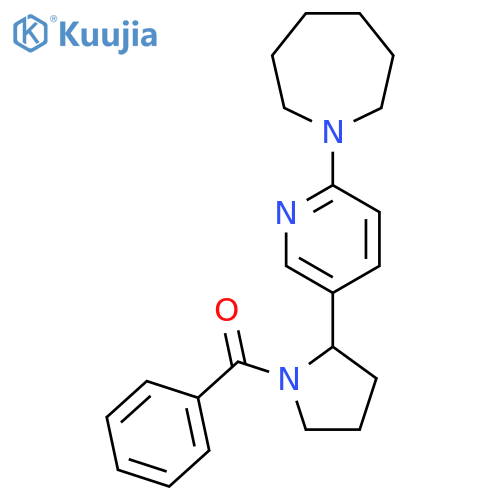 (2-(6-(Azepan-1-yl)pyridin-3-yl)pyrrolidin-1-yl)(phenyl)methanone structure