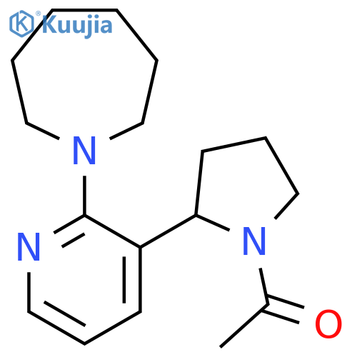 1-(2-(2-(Azepan-1-yl)pyridin-3-yl)pyrrolidin-1-yl)ethanone structure