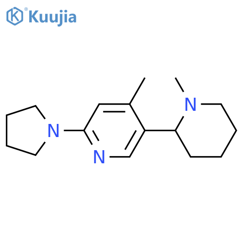 1,4-Dimethyl-6-pyrrolidin-1-yl-1,2,3,4,5,6-hexahydro-[2,3]bipyridinyl structure