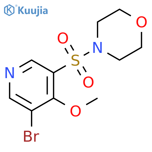 4-(5-Bromo-4-methoxy-pyridine-3-sulfonyl)-morpholine structure