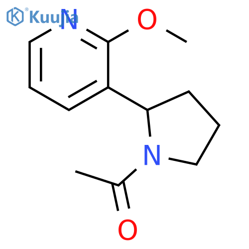 1-[2-(2-Methoxy-pyridin-3-yl)-pyrrolidin-1-yl]-ethanone structure