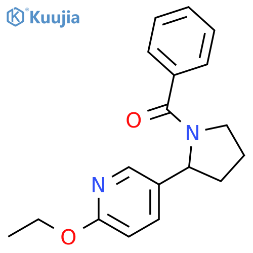 [2-(6-Ethoxy-pyridin-3-yl)-pyrrolidin-1-yl]-phenyl-methanone structure