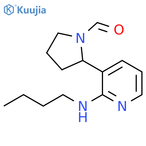 2-(2-Butylamino-pyridin-3-yl)-pyrrolidine-1-carbaldehyde structure