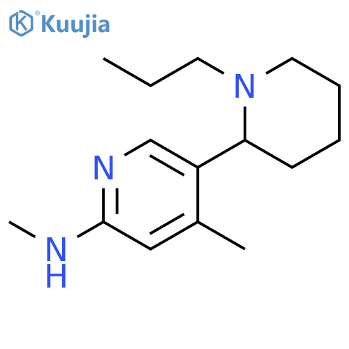 Methyl-(4-methyl-1-propyl-1,2,3,4,5,6-hexahydro-[2,3]bipyridinyl-6-yl)-amine structure