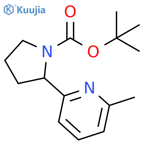 2-(6-Methyl-pyridin-2-yl)-pyrrolidine-1-carboxylic acid tert-butyl ester structure
