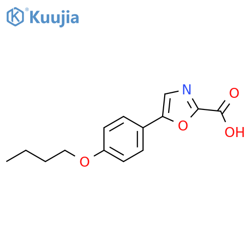 5-(4-Butoxy-phenyl)-oxazole-2-carboxylic acid structure