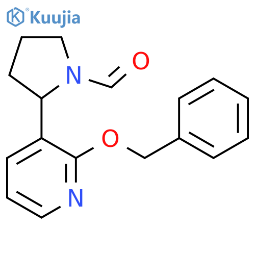 2-(2-Benzyloxy-pyridin-3-yl)-pyrrolidine-1-carbaldehyde structure