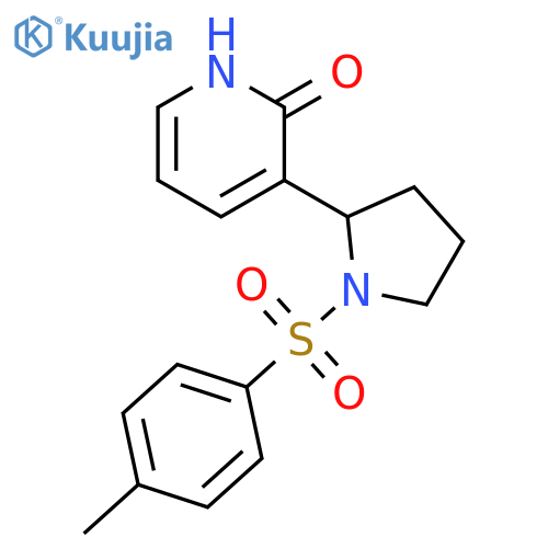 3-[1-(Toluene-4-sulfonyl)-pyrrolidin-2-yl]-1H-pyridin-2-one structure
