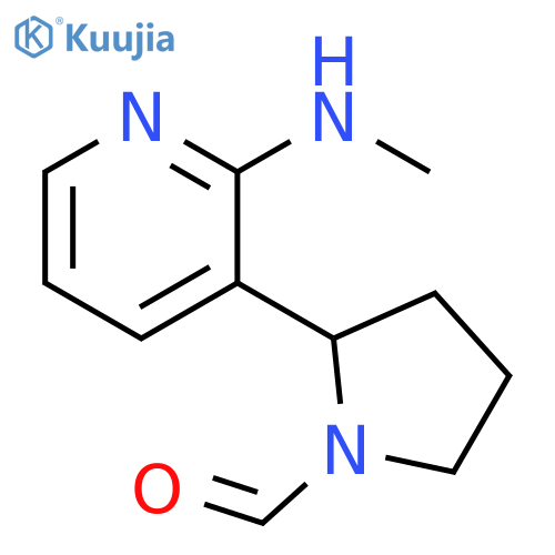 2-(2-Methylamino-pyridin-3-yl)-pyrrolidine-1-carbaldehyde structure