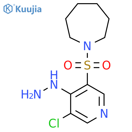 1-((5-Chloro-4-hydrazinylpyridin-3-yl)sulfonyl)azepane structure