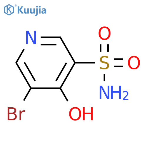 5-Bromo-4-hydroxy-pyridine-3-sulfonic acid amide structure