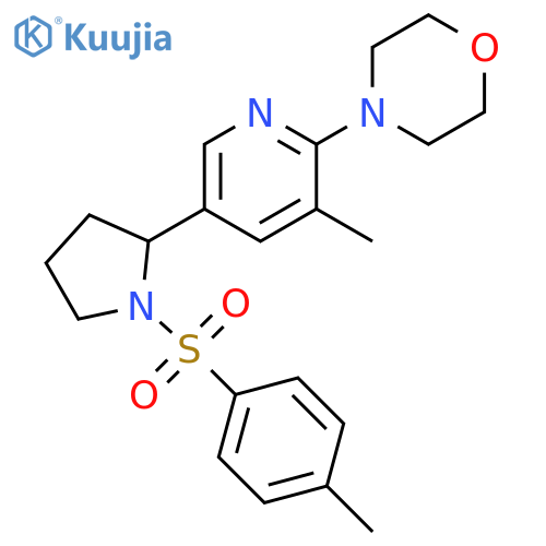 4-{3-Methyl-5-[1-(toluene-4-sulfonyl)-pyrrolidin-2-yl]-pyridin-2-yl}-morpholine structure