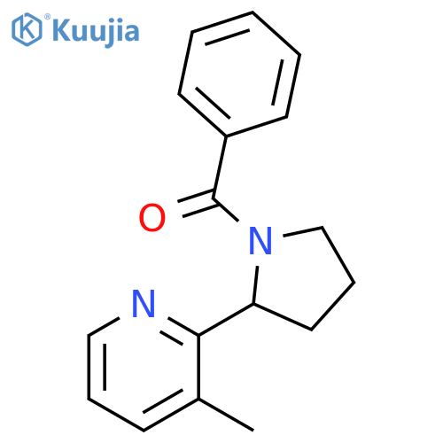 [2-(3-Methyl-pyridin-2-yl)-pyrrolidin-1-yl]-phenyl-methanone structure