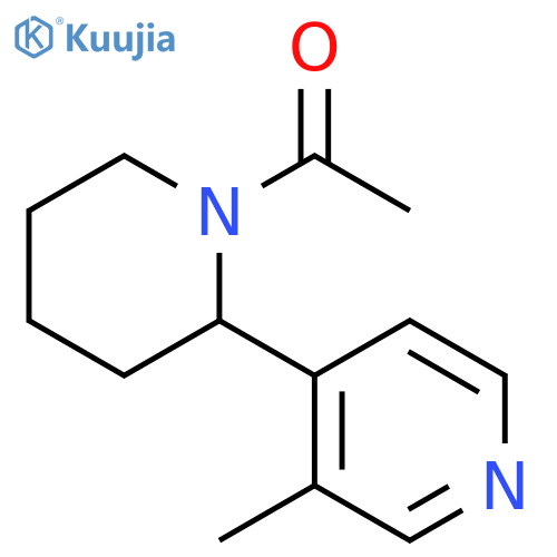 1-(3-Methyl-3,4,5,6-tetrahydro-2H-[2,4]bipyridinyl-1-yl)-ethanone structure