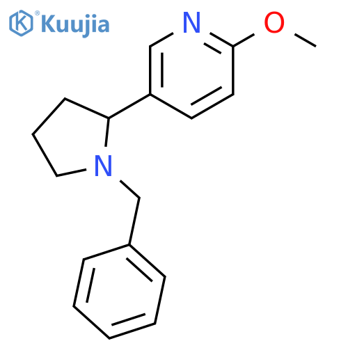 5-(1-Benzyl-pyrrolidin-2-yl)-2-methoxy-pyridine structure