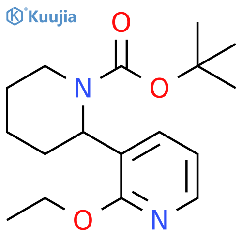 2-Ethoxy-3,4,5,6-tetrahydro-2H-[2,3]bipyridinyl-1-carboxylic acid tert-butyl ester structure