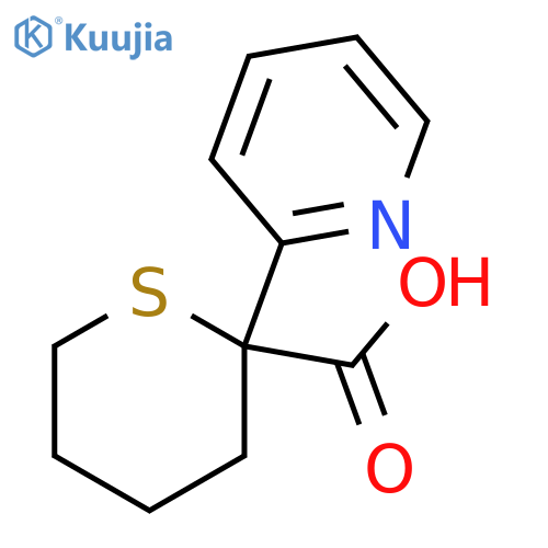 2-Pyridin-2-yl-tetrahydro-thiopyran-2-carboxylic acid structure