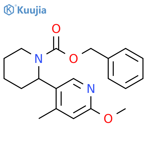 6-Methoxy-4-methyl-3,4,5,6-tetrahydro-2H-[2,3]bipyridinyl-1-carboxylic acid benzyl ester structure