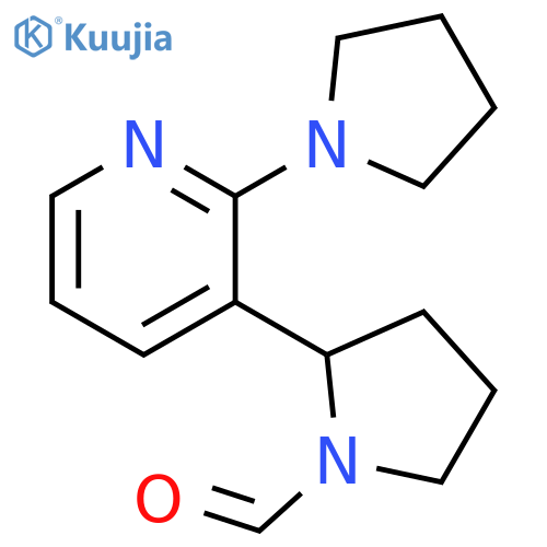 2-(2-Pyrrolidin-1-yl-pyridin-3-yl)-pyrrolidine-1-carbaldehyde structure