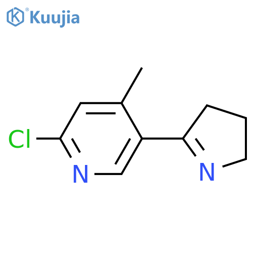 2-Chloro-5-(4,5-dihydro-3H-pyrrol-2-yl)-4-methyl-pyridine structure