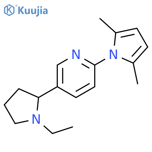 2-(2,5-Dimethyl-pyrrol-1-yl)-5-(1-ethyl-pyrrolidin-2-yl)-pyridine structure
