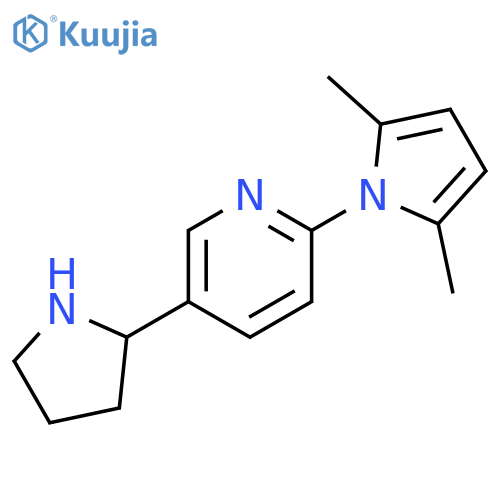2-(2,5-Dimethyl-pyrrol-1-yl)-5-pyrrolidin-2-yl-pyridine structure