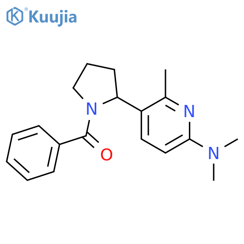 [2-(6-Dimethylamino-2-methyl-pyridin-3-yl)-pyrrolidin-1-yl]-phenyl-methanone structure