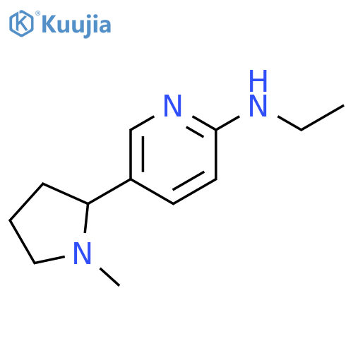 Ethyl-[5-(1-methyl-pyrrolidin-2-yl)-pyridin-2-yl]-amine structure