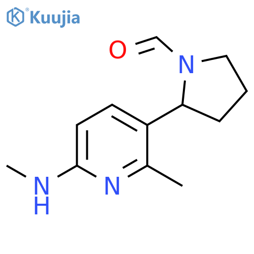 2-(2-Methyl-6-methylamino-pyridin-3-yl)-pyrrolidine-1-carbaldehyde structure