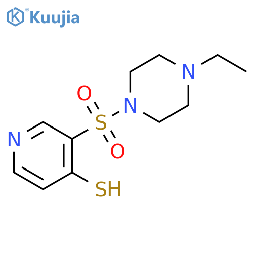 3-(4-Ethyl-piperazine-1-sulfonyl)-pyridine-4-thiol structure