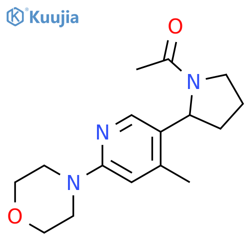 1-[2-(4-Methyl-6-morpholin-4-yl-pyridin-3-yl)-pyrrolidin-1-yl]-ethanone structure
