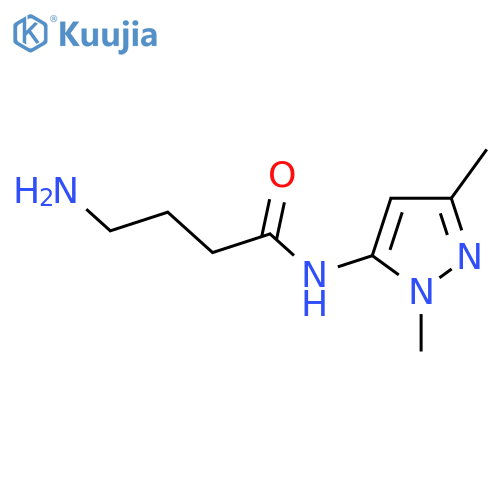 4-Amino-N-(1,3-dimethyl-1H-pyrazol-5-yl)butanamide structure