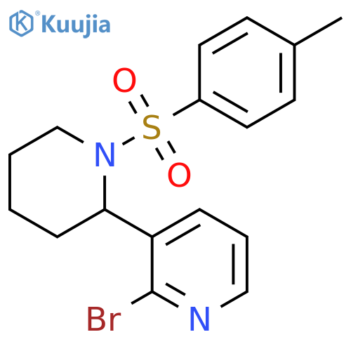 2-Bromo-1-(toluene-4-sulfonyl)-1,2,3,4,5,6-hexahydro-[2,3]bipyridinyl structure