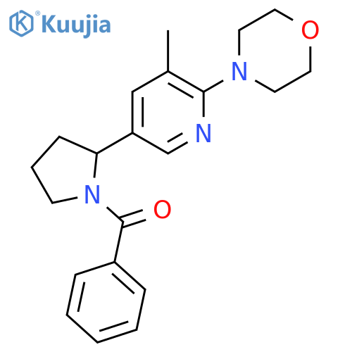 [2-(5-Methyl-6-morpholin-4-yl-pyridin-3-yl)-pyrrolidin-1-yl]-phenyl-methanone structure
