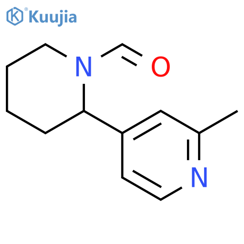2-Methyl-3,4,5,6-tetrahydro-2H-[2,4]bipyridinyl-1-carbaldehyde structure