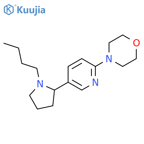 4-[5-(1-Butyl-pyrrolidin-2-yl)-pyridin-2-yl]-morpholine structure