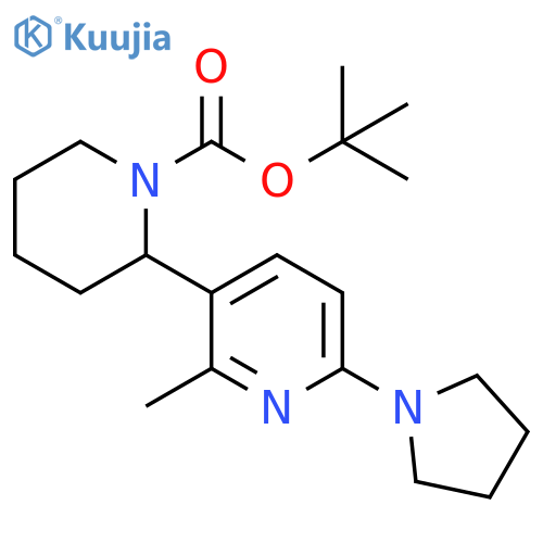 2-Methyl-6-pyrrolidin-1-yl-3,4,5,6-tetrahydro-2H-[2,3]bipyridinyl-1-carboxylic acid tert-butyl ester structure