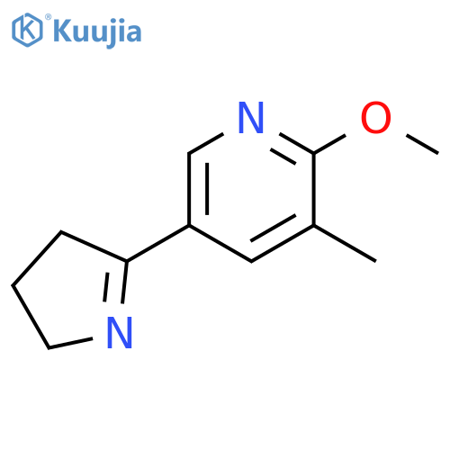 5-(4,5-Dihydro-3H-pyrrol-2-yl)-2-methoxy-3-methyl-pyridine structure