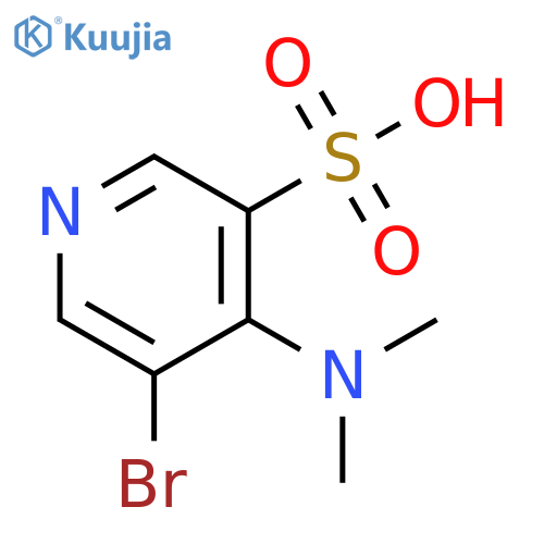 5-Bromo-4-dimethylamino-pyridine-3-sulfonic acid structure