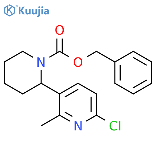 6-Chloro-2-methyl-3,4,5,6-tetrahydro-2H-[2,3]bipyridinyl-1-carboxylic acid benzyl ester structure