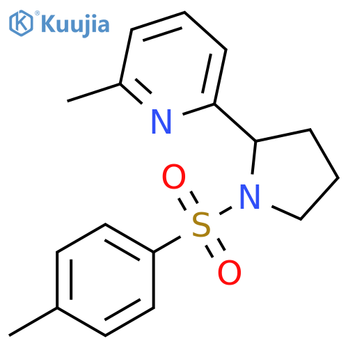 2-Methyl-6-[1-(toluene-4-sulfonyl)-pyrrolidin-2-yl]-pyridine structure
