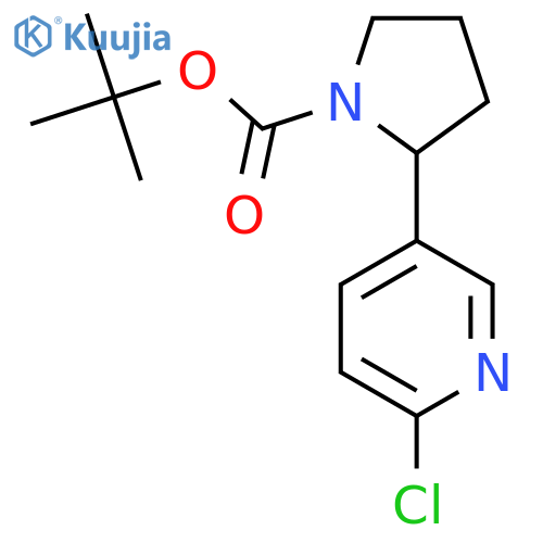 Tert-Butyl 2-(6-chloropyridin-3-yl)pyrrolidine-1-carboxylate structure